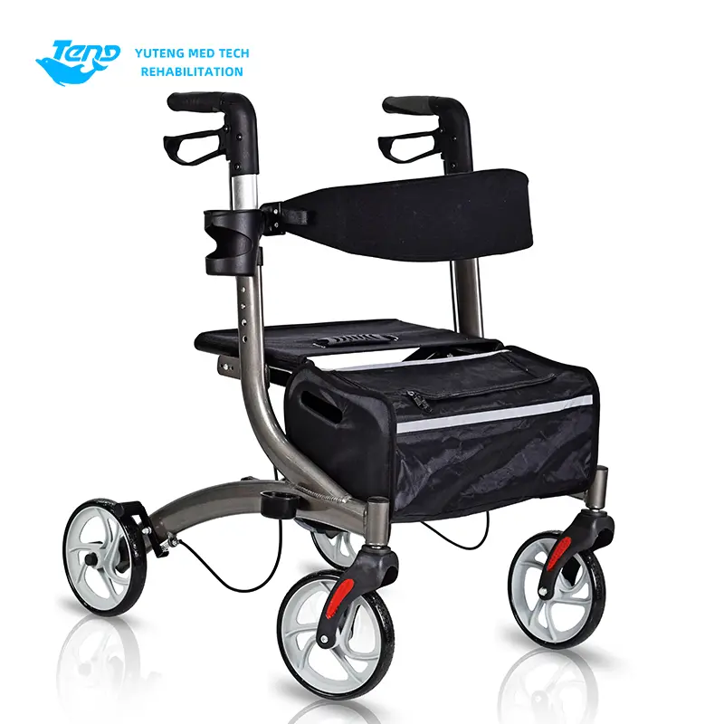 Walker s ťažkým rollátorom so sedadlom